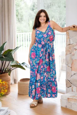 April Maxi Dress in Paisley Floral