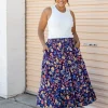 Carrie Maxi Skirt in Posie