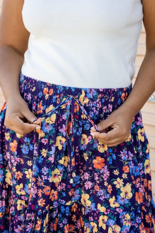 Carrie Maxi Skirt in Posie