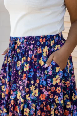 Carrie Maxi Skirt in Posie