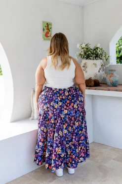 Carrie Maxi Skirt in Posie