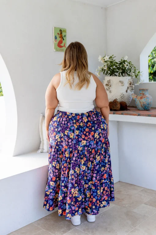 Carrie Maxi Skirt in Posie