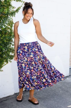 Carrie Maxi Skirt in Posie