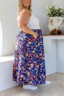 Carrie Maxi Skirt in Posie