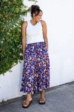 Carrie Maxi Skirt in Posie