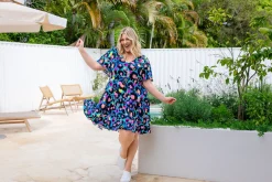 Charlie Dress by Kasey Leopard by Kasey Rainbow