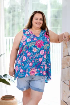 Dannie Top in Paisley Floral