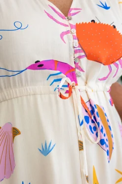 Isla Bamboo Blend Dress in Crabby Patty