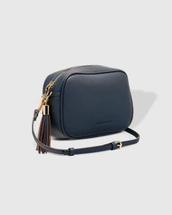 Jacinta Eddie Crossbody Bag in Steel Blue by Louenhide