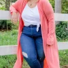 Jane Cardigan in Coral