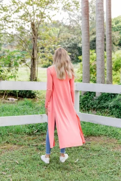 Jane Cardigan in Coral