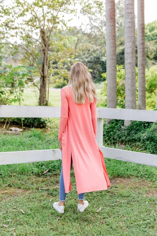 Jane Cardigan in Coral
