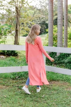 Jane Cardigan in Coral