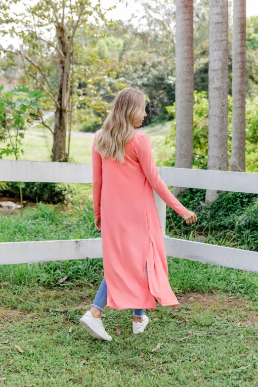 Jane Cardigan in Coral