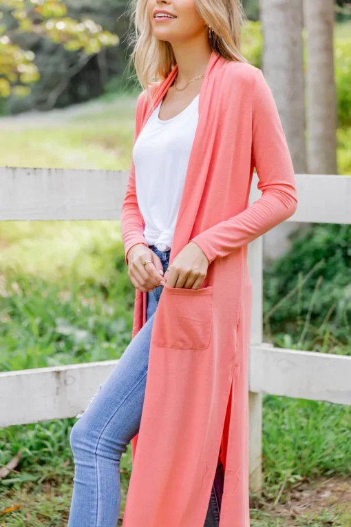 Jane Cardigan in Coral