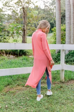Jane Cardigan in Coral