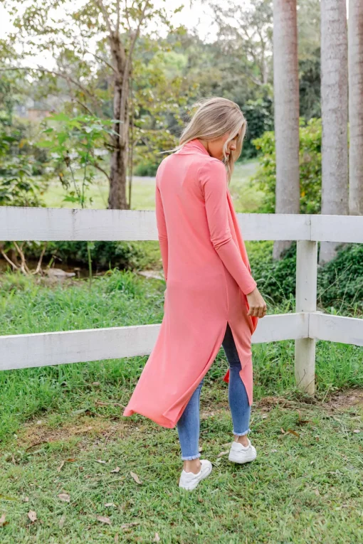 Jane Cardigan in Coral