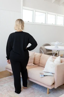 Jenny Lounge Modal Blend Sweater in Black