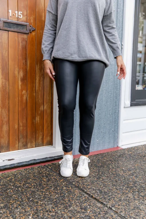 Leigh Wet Look Leggings