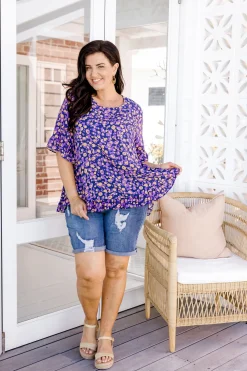 Magnolia Purple Leopard Print Top