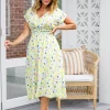 Millie Midi Dress in Diced