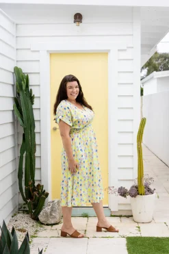 Millie Midi Dress in Diced