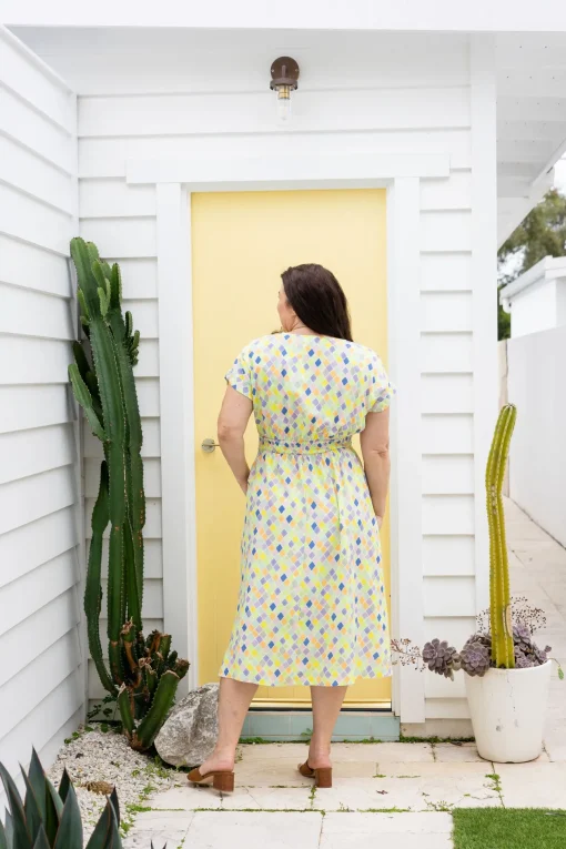 Millie Midi Dress in Diced