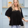 Peak Top in Black
