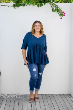 Peak Top in Navy