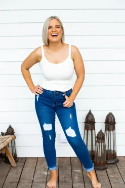 Peta Jeans in Dark Blue