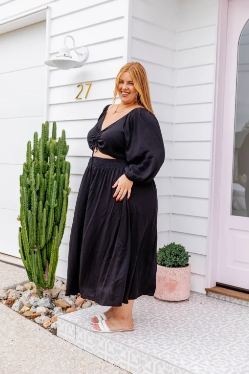 Pippa Cut Out Dress in Black