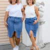 Riley Denim Midi Skirt