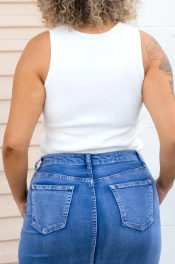 Riley Denim Midi Skirt