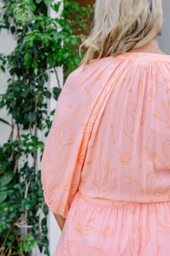 Sienna Dress in Orange Sahara