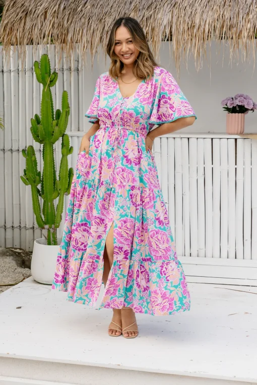 *UNICORN* Charlize Maxi Dress in Destiny Print