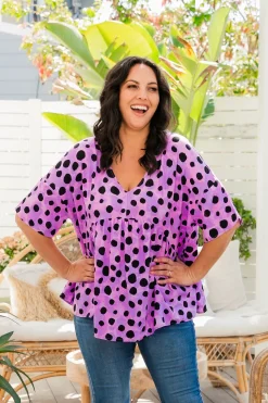 *UNICORN* Peak Top in Purple Cheetah by Kasey Rainbow