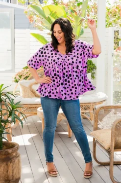*UNICORN* Peak Top in Purple Cheetah by Kasey Rainbow
