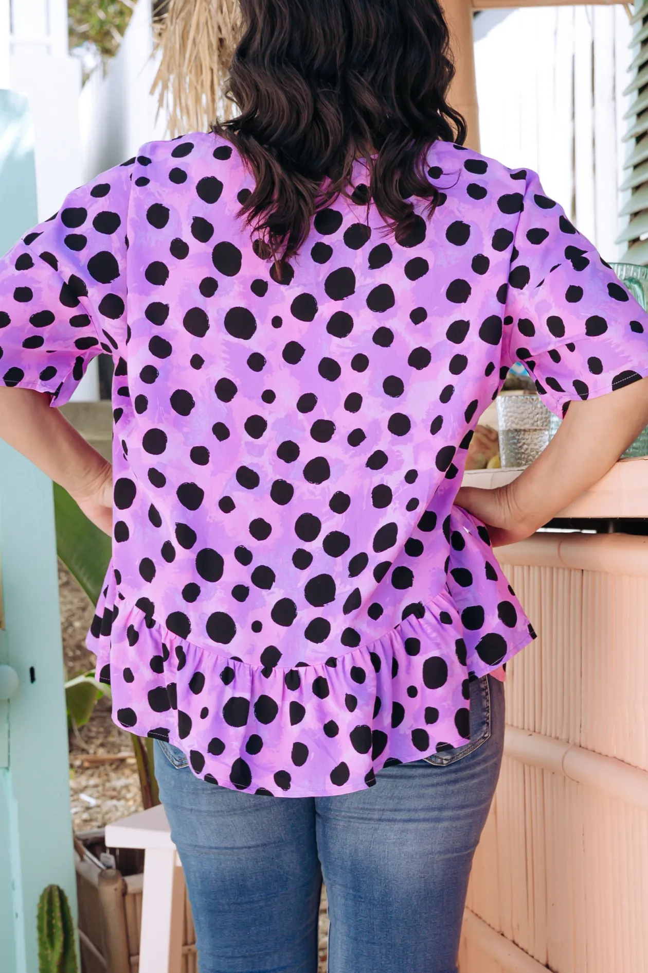 *UNICORN* Peak Top in Purple Cheetah by Kasey Rainbow