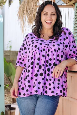 *UNICORN* Peak Top in Purple Cheetah by Kasey Rainbow