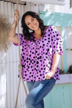 *UNICORN* Peak Top in Purple Cheetah by Kasey Rainbow