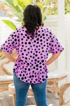 *UNICORN* Peak Top in Purple Cheetah by Kasey Rainbow