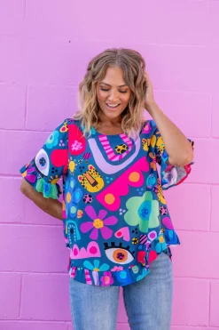 *UNICORN* Tilly Top in Kasey Rainbow My Things by Kasey Rainbow